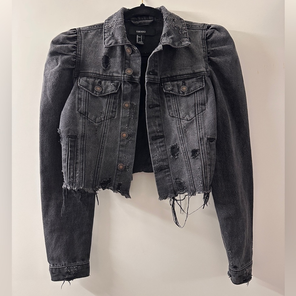 Forever 21 Black Denim Jacket